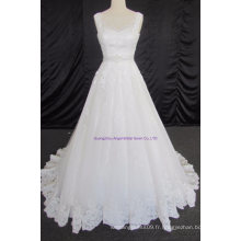 Tulle Ruched Asymmetrical Modest Bridal Gown